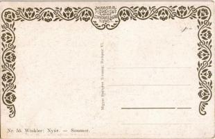 Nyár. Magyar Művészet Nr. 55. / Summer. Hungarian art postcard s: Winkler