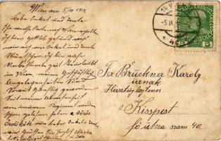 1914 Vörös Ördögök huszár karddal / Hungarian hussar with sword. photo  (EK)