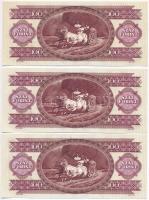 1992. 100Ft (3x) sorszámkövetők T:I 
Adamo F37