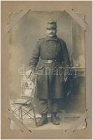 34 db RÉGI osztrák-magyar és német katonai és irredenta művészlap és fotók kis albumban / 34 pre-194...