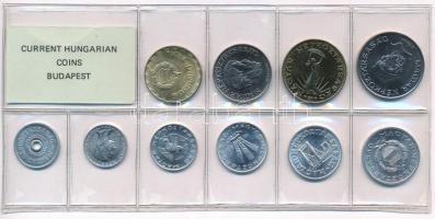 1986. 2f-20Ft (10xklf) érmés forgalmi sor fóliatokban T:1 Adamo FO19