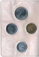 1977. 2f-10Ft (9xklf) "Magyar Népköztársaság" forgalmi érméi sötétzöld műbőrtokban T:1