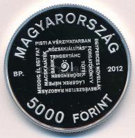2012. 5000Ft Ag "Örkény István születésének 100. évfordulója" tanúsítvánnyal T:PP