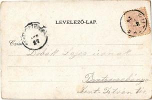 1899 (Vorläufer!) Ruttka, Vrutky; vasútállomás, pálya-udvar. Moskóczi Ferencé tulajdona / railway st...