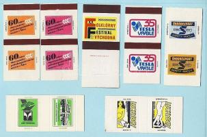 461 darabos cseh + 270 darabos szlovák gyufacímke gyűjtemény