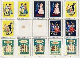 812 darabos lengyel gyufacímke gyűjtemény 1945-től 1966-ig