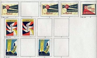 812 darabos lengyel gyufacímke gyűjtemény 1945-től 1966-ig