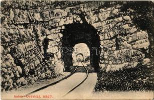 Anina-Oravica, Oravita-Anina; alagút. Kiadja Scheitzner Ig. / railway tunnel