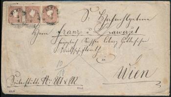 ~1858 3 x 10kr on 2nd weight class cover 