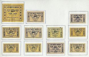 498 darabos csehszlovák export gyufacímke gyűjtemény