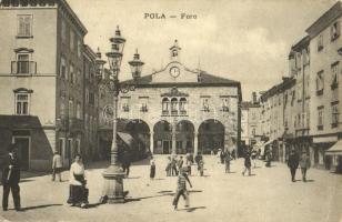 1907 Pola, Pula; Foro, Via Nettuno / square, street (EK)