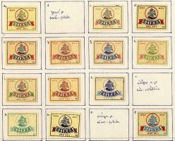 215 darabos magyar gyufacímke gyűjtemény 1945-től: korai kiadások szépen feldolgozva, a hiányzó soro...