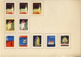 1070 darabos szépen feldolgozott litván és lett gyufacímke gyűjtemény