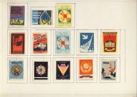 1070 darabos szépen feldolgozott litván és lett gyufacímke gyűjtemény