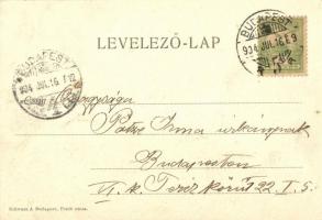 1904 Budapest XII. Zugliget, BKVT 72-es sorszámú villamos. Schwarz J. kiadása