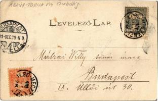 1901 Mecenzéf, Metzenzéf, Alsómecenzéf, Metzenseifen, Nizny Medzev; látkép, templom. Kiadja Wlaszlov...