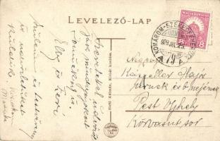 1929 Kisbér, Kincstári szálloda. Haftl Kálmán kiadása