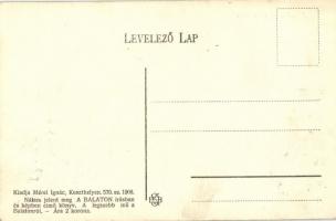 Szántód, Balatonszántód; rév csárda és ökör gulya. Mérei Ignác kiadása