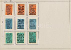 909 darabos szépen rendezett magyar gyufacímke gyűjtemény