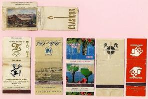 Egzotikus tengerentúli kis gyufacímke gyűjtemény: Batávia, Brazilia, Equador, Mexikó, Burma, Abu-Dha...