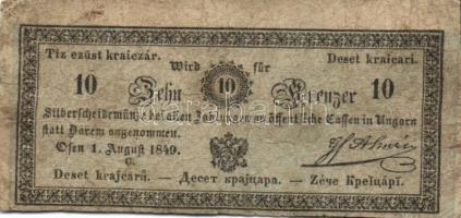 1849. 10 ezüst kr "Almássy" T:III