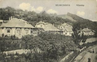 1918 Selmecbánya, Schemnitz, Banská Stiavnica; Villatelep. Joerges  / villa colony (EK)