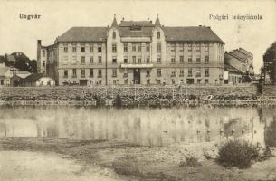 Ungvár, Uzshorod, Uzhorod; Új-Polgári leányiskola / girl school