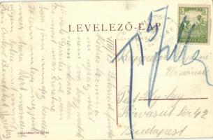 1918 Bikszádgyógyfürdő, Bixad; Nagy vendéglő. Divald Károly fia / restaurant