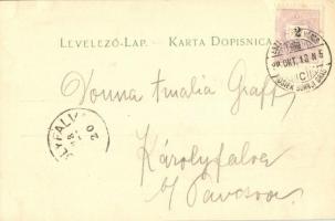 1898 (Vorläufer!) Zagreb, Zágráb; Hrv. zemalj kazaliste / Croatian national theatre, Marija Ruzicka ...