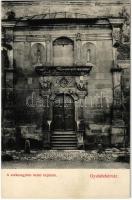 1912 Gyulafehérvár, Karlsburg, Alba Iulia; A székesegyház keleti bejárata. Kiadja Schäser Ferenc / eastern entrance of the cathedral