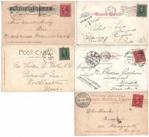 63 db RÉGI amerikai városképes lap érdekesebb lapokkal, vegyes minőségben / 63 pre-1945 American (US...