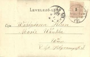 1899 (Vorläufer!) Budapest IV. Újpest, Evangélikus templom. Schön Bernát kiadása