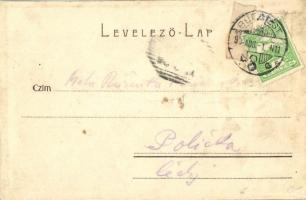 1904 Budapest I. Tabán, templomok, kávé és tejcsarnok, Rácz-fürdő