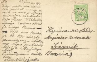 1909 Bátya, Úrnapi körmenet elsőáldozó lányokkal. photo