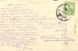 1911 Budapest I. M. kir. darabont testőrségi tiszti laktanya. Attila út 12. Taussig A. kiadása