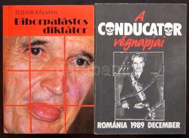 2 db Ceasescu-ról és az 1989-es romániai forradalomról szóló könyv