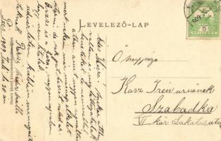 1909 Pécs, Kossuth Lajos szobra koszorúkkal. Blancz József kiadása