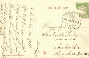 1910 Balatonszemes, Szemes Balaton-fürdő; park. Berliner Salamon kiadása (Rb)