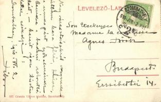 1910 Szombathely, Széll Kálmán utca, villamos, Fürst József üzlete. Granitz Vilmos kiadása  (EK)