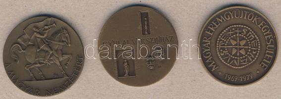 1979. "MÉE" Br emlékérem + DN "Gyulai Várszínház" Br emlékérem + DN "Erdély" Br emlékérem T:2