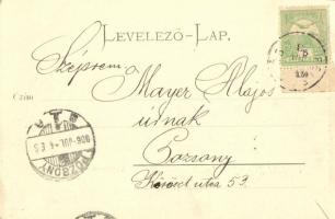 1906 Nagyszombat, Tyrnau, Trnava; Káptalan utca / kapitelgasse / street view