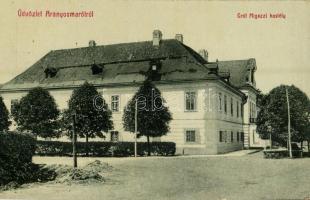1908 Aranyosmarót, Zlaté Moravce; Gróf Migazzi kastély. W.L. (?) 369. Kiadja Eisenberg Károly / castle