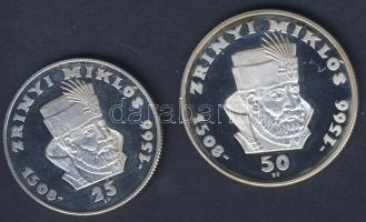 1966. 25Ft Ag, 50Ft Ag "Zrínyi" pár T:PP