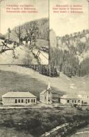 1910 Sztracena, Stratená, Verlorenseifen; régi kápolna télen, új kápolna / old and new chapel, winter