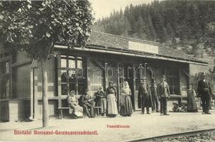1910 Borosznó-Garamszentandrás, Brusznó, Brusnov-Ondrej nad Hronom; vasútállomás / Bahnhof / railway station