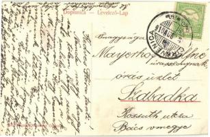 1910 Crikvenica, Cirkvenica; LIBURNIA egycsavaros tengeri személyszállító gőzhajó / Hungarian single...