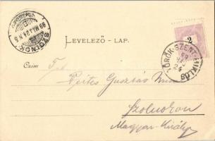 1899 (Vorläufer!) Törökszentmiklós, Népbank, Első Földművelői Kör, Piactér, Református templom, Köny...