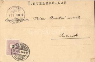 1898 (Vorläufer!) Debrecen, Református nagytemplom és kollégium, színház, Bika szálloda, Csokonai sz...