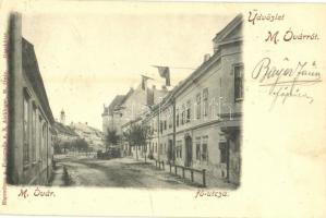 1899 (Vorläufer!) Magyaróvár, Mosonmagyaróvár; Fő utca. Aichinger S. felvétele és kiadása (szakadás / tear)