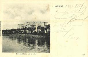 1901 Siófok, Sió szálloda és tó. Schwarcz Bernát